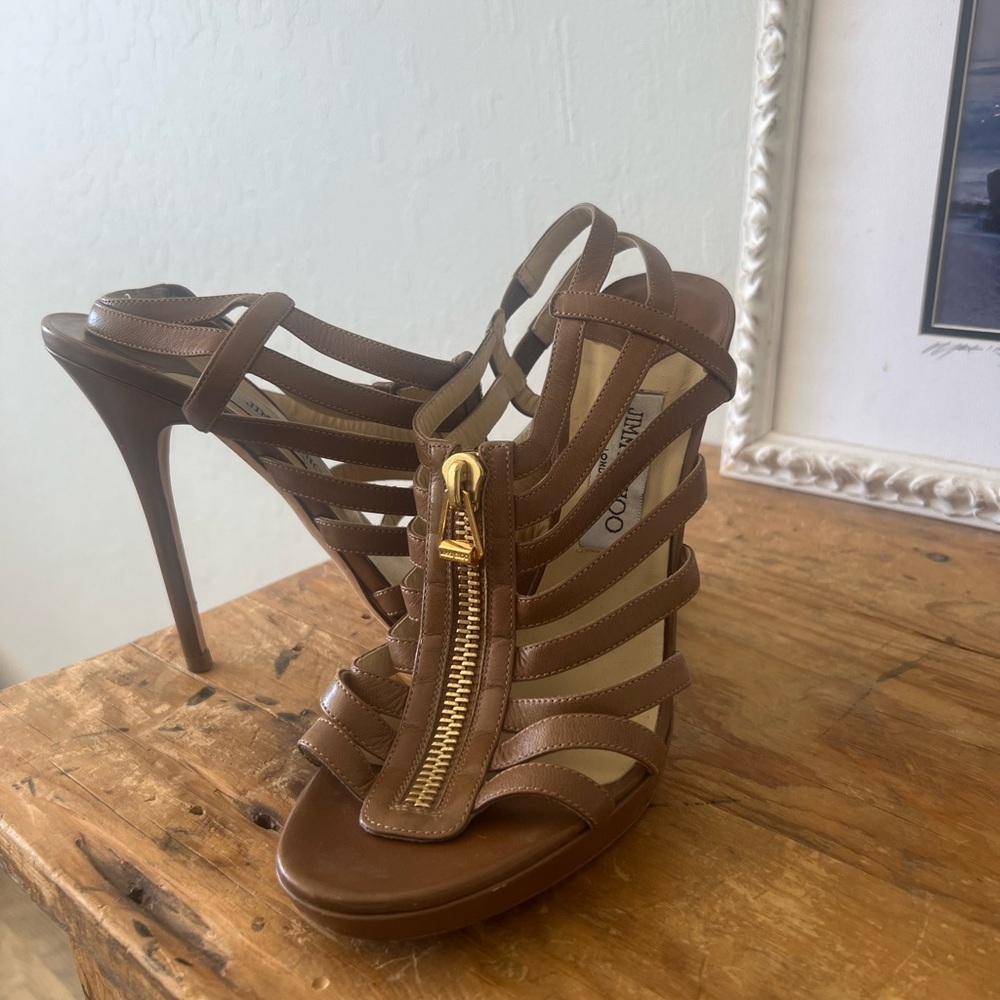JIMMY CHOO cage sandals